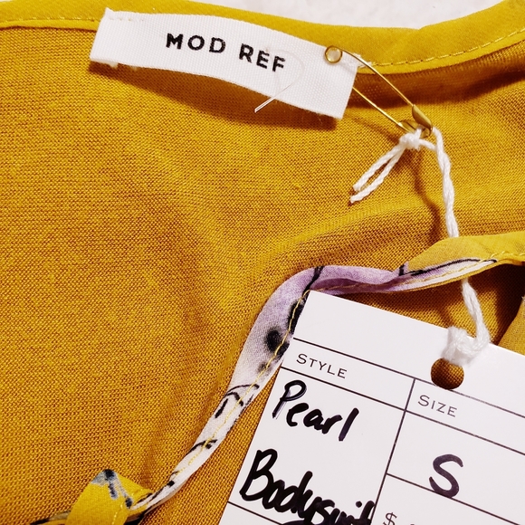 MOD REF | FLOWERED BLOUSE WITH BODYSUIT TIE - Picture 13 of 14